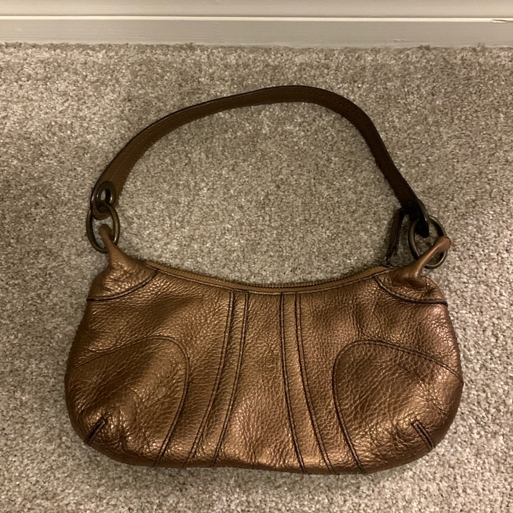 Banana Republic Bronze Leather Handbag